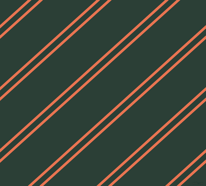 42 degree angles dual stripe line, 9 pixel line width, 18 and 125 pixels line spacing, Burnt Sienna and Celtic dual two line striped seamless tileable