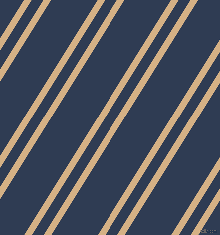 58 degree angles dual striped line, 13 pixel line width, 20 and 79 pixels line spacing, Calico and Biscay dual two line striped seamless tileable