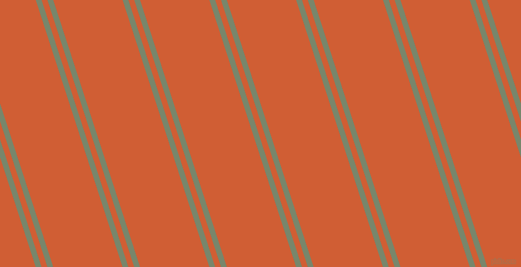 108 degree angle dual striped line, 8 pixel line width, 8 and 95 pixel line spacing, Camouflage Green and Chilean Fire dual two line striped seamless tileable