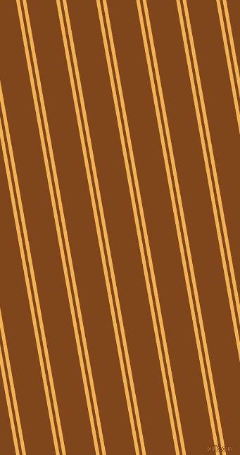100 degree angles dual stripe line, 5 pixel line width, 4 and 42 pixels line spacing, Casablanca and Russet dual two line striped seamless tileable