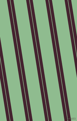 99 degree angle dual stripe lines, 12 pixel lines width, 2 and 50 pixel line spacing, Castro and Dark Sea Green dual two line striped seamless tileable