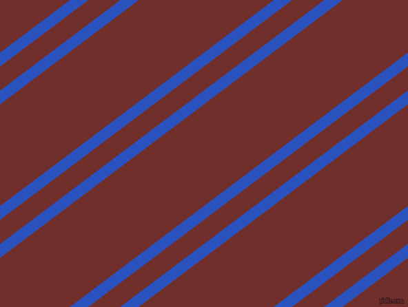 37 degree angle dual stripe line, 16 pixel line width, 28 and 118 pixel line spacing, Cerulean Blue and Auburn dual two line striped seamless tileable