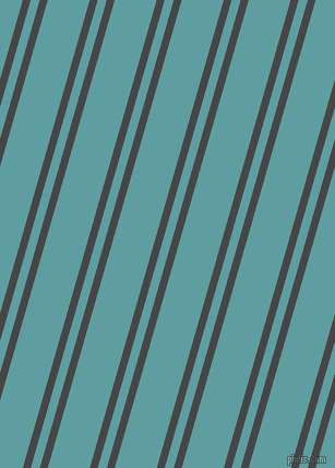 74 degree angles dual striped lines, 7 pixel lines width, 8 and 37 pixels line spacing, Charcoal and Cadet Blue dual two line striped seamless tileable
