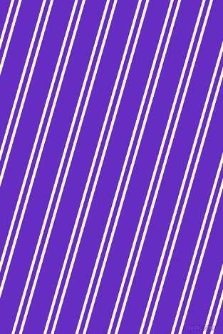 74 degree angle dual stripe lines, 4 pixel lines width, 6 and 29 pixel line spacing, China Ivory and Purple Heart dual two line striped seamless tileable