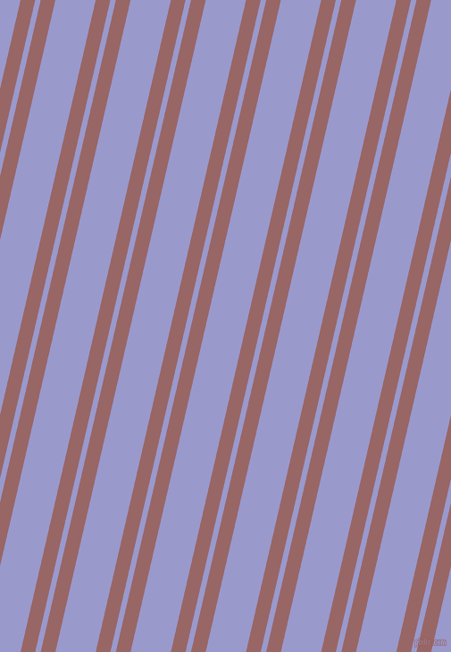 77 degree angles dual striped lines, 16 pixel lines width, 6 and 44 pixels line spacing, Copper Rose and Blue Bell dual two line striped seamless tileable