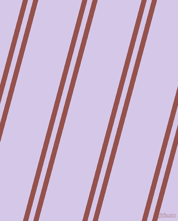 75 degree angle dual stripes lines, 10 pixel lines width, 10 and 85 pixel line spacing, Copper Rust and Fog dual two line striped seamless tileable