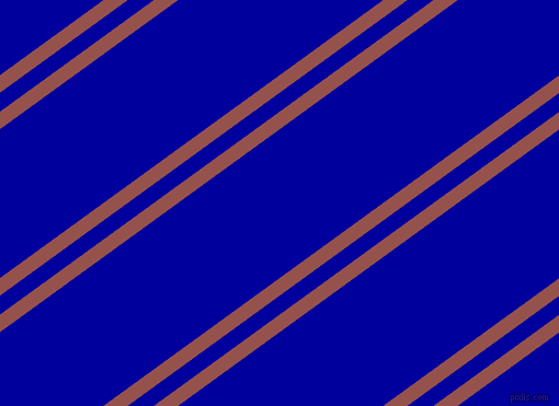 36 degree angles dual striped lines, 13 pixel lines width, 14 and 110 pixels line spacing, Copper Rust and New Midnight Blue dual two line striped seamless tileable