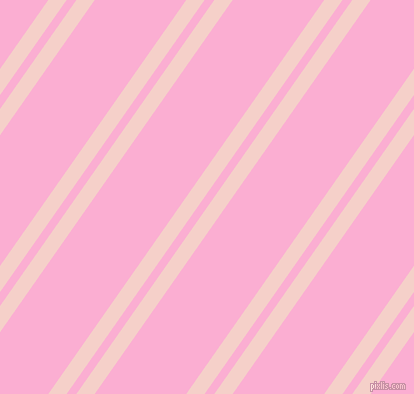 55 degree angle dual stripe line, 15 pixel line width, 8 and 75 pixel line spacing, Coral Candy and Lavender Pink dual two line striped seamless tileable