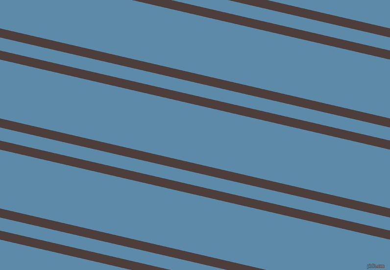167 degree angle dual stripes line, 18 pixel line width, 26 and 117 pixel line spacing, Crater Brown and Air Force Blue dual two line striped seamless tileable