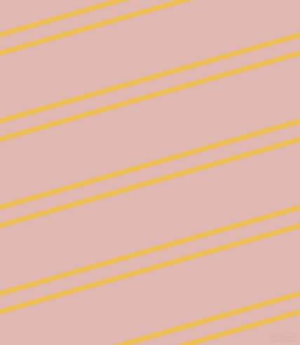 16 degree angle dual stripes line, 7 pixel line width, 18 and 86 pixel line spacing, Cream Can and Cavern Pink dual two line striped seamless tileable