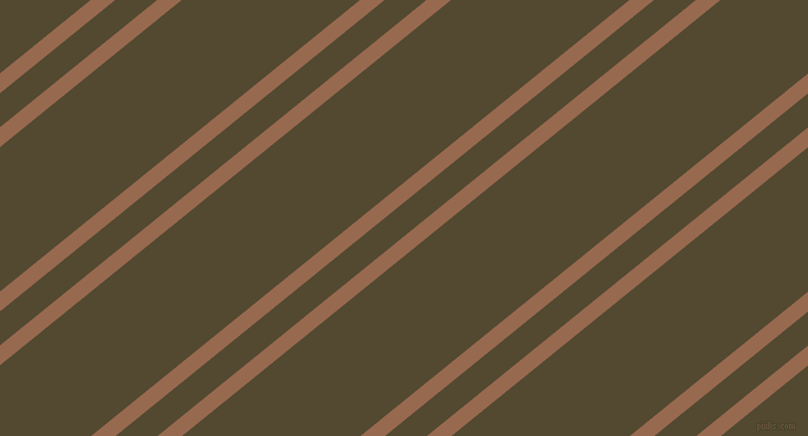 39 degree angle dual stripes line, 14 pixel line width, 24 and 102 pixel line spacing, Dark Tan and Punga dual two line striped seamless tileable