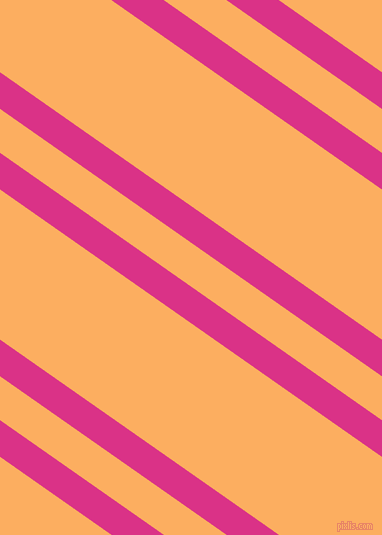 145 degree angle dual stripe lines, 30 pixel lines width, 36 and 123 pixel line spacing, Deep Cerise and Rajah dual two line striped seamless tileable