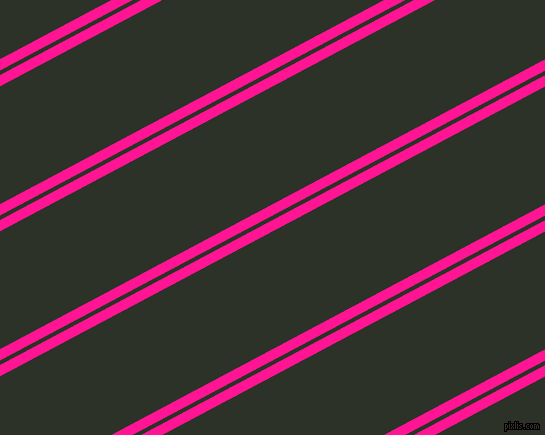 28 degree angles dual stripes lines, 10 pixel lines width, 4 and 104 pixels line spacing, Deep Pink and Black Forest dual two line striped seamless tileable