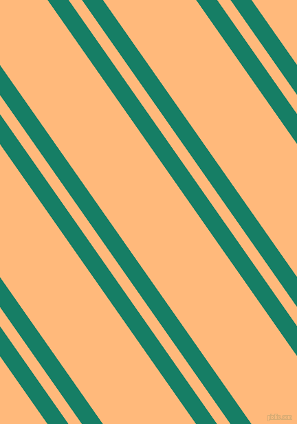 125 degree angle dual striped line, 25 pixel line width, 16 and 111 pixel line spacing, Deep Sea and Macaroni And Cheese dual two line striped seamless tileable
