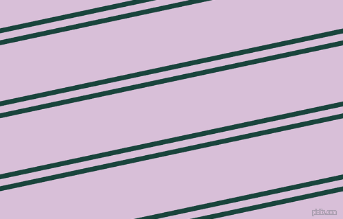 12 degree angle dual stripes lines, 7 pixel lines width, 10 and 80 pixel line spacing, Deep Teal and Thistle dual two line striped seamless tileable