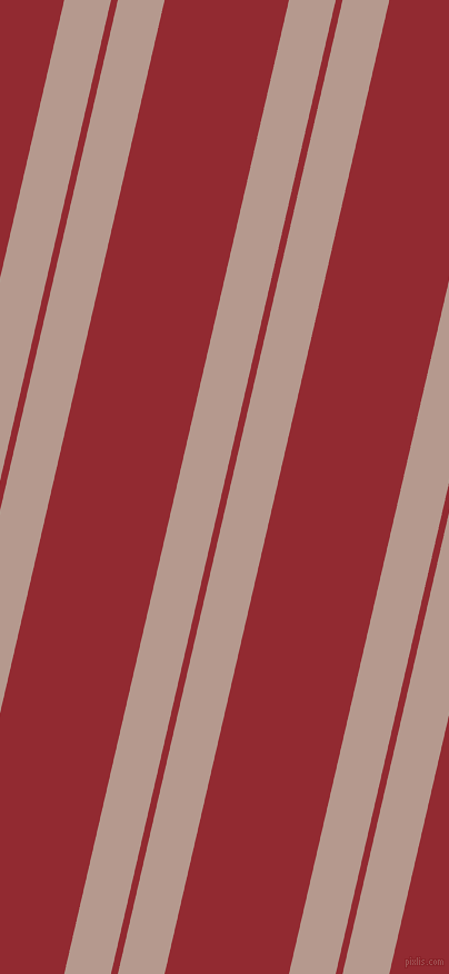 77 degree angle dual stripe lines, 41 pixel lines width, 6 and 109 pixel line spacing, Del Rio and Bright Red dual two line striped seamless tileable