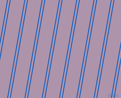 80 degree angle dual stripes line, 3 pixel line width, 6 and 45 pixel line spacing, Denim and London Hue dual two line striped seamless tileable