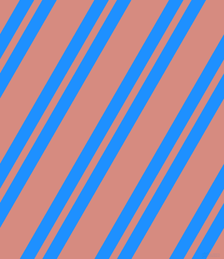 60 degree angles dual stripe line, 25 pixel line width, 14 and 65 pixels line spacing, Dodger Blue and My Pink dual two line striped seamless tileable