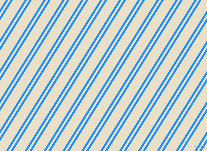 58 degree angles dual striped lines, 4 pixel lines width, 4 and 20 pixels line spacing, Dodger Blue and Pearl Lusta dual two line striped seamless tileable