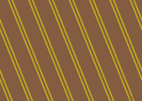 112 degree angle dual striped line, 5 pixel line width, 6 and 46 pixel line spacing, Earls Green and Potters Clay dual two line striped seamless tileable