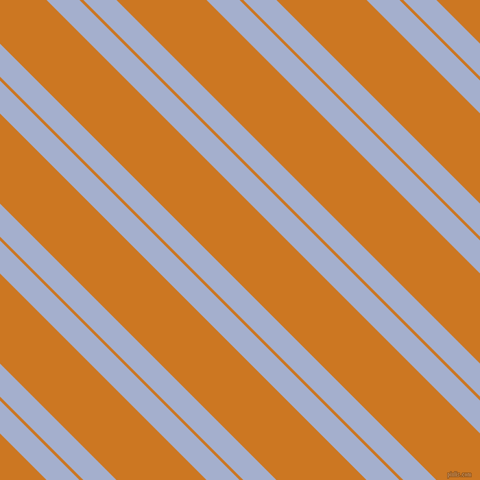 135 degree angles dual stripes line, 34 pixel line width, 4 and 93 pixels line spacing, Echo Blue and Ochre dual two line striped seamless tileable