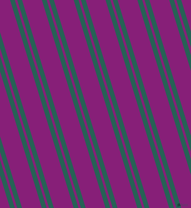 107 degree angle dual stripes lines, 16 pixel lines width, 8 and 66 pixel line spacing, Eden and Dark Purple dual two line striped seamless tileable