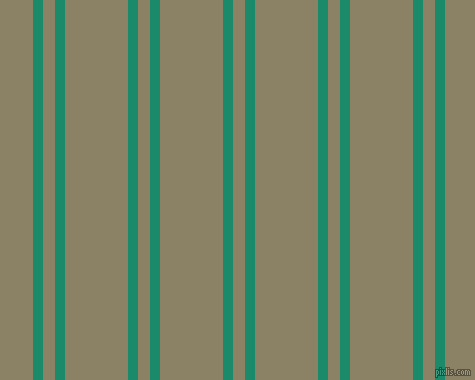 vertical dual line stripes, 10 pixel line width, 12 and 63 pixels line spacing, Elf Green and Granite Green dual two line striped seamless tileable