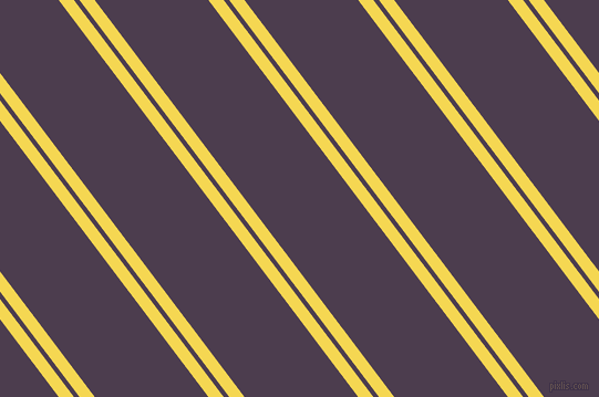 127 degree angles dual striped line, 11 pixel line width, 4 and 82 pixels line spacing, Energy Yellow and Bossanova dual two line striped seamless tileable