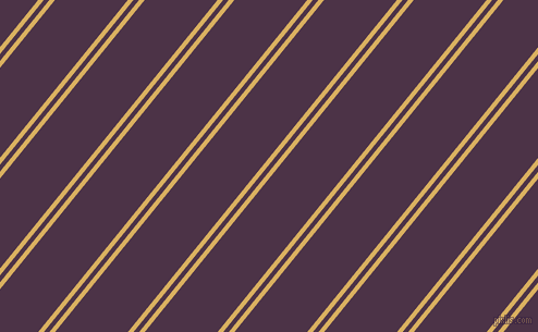 51 degree angles dual striped line, 4 pixel line width, 4 and 52 pixels line spacing, Equator and Loulou dual two line striped seamless tileable