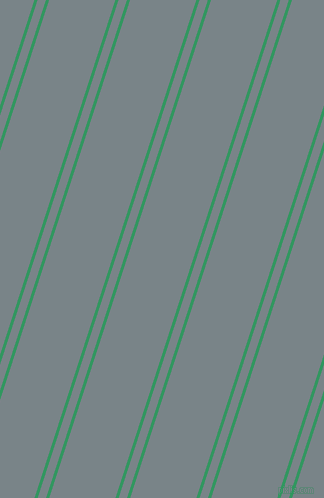72 degree angle dual stripes line, 3 pixel line width, 8 and 63 pixel line spacing, Eucalyptus and Regent Grey dual two line striped seamless tileable