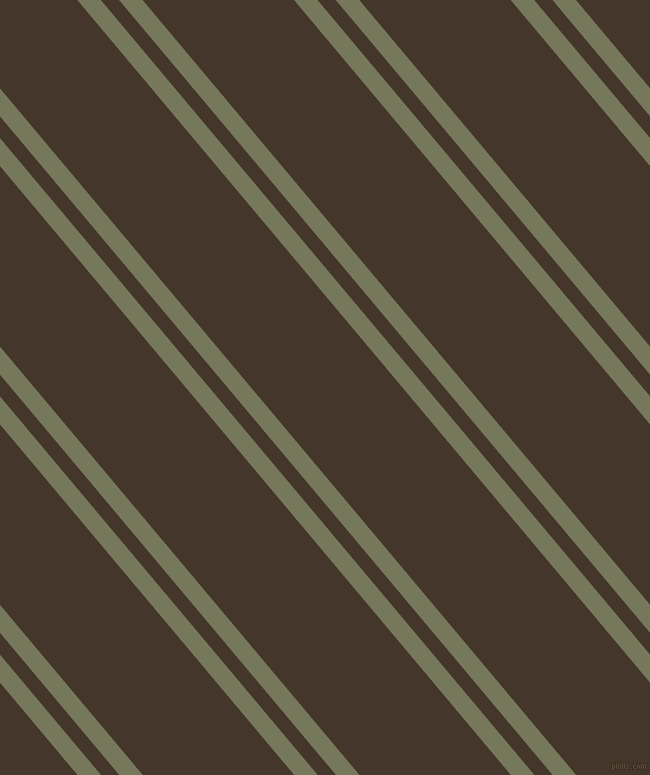 130 degree angles dual striped lines, 18 pixel lines width, 14 and 116 pixels line spacing, Finch and Dark Rum dual two line striped seamless tileable
