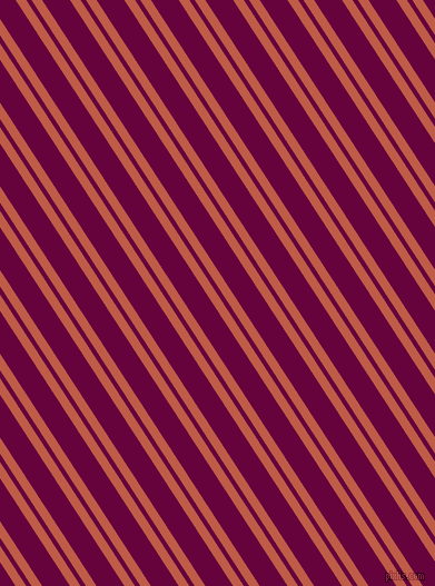 123 degree angles dual striped line, 8 pixel line width, 4 and 21 pixels line spacing, Flame Pea and Tyrian Purple dual two line striped seamless tileable
