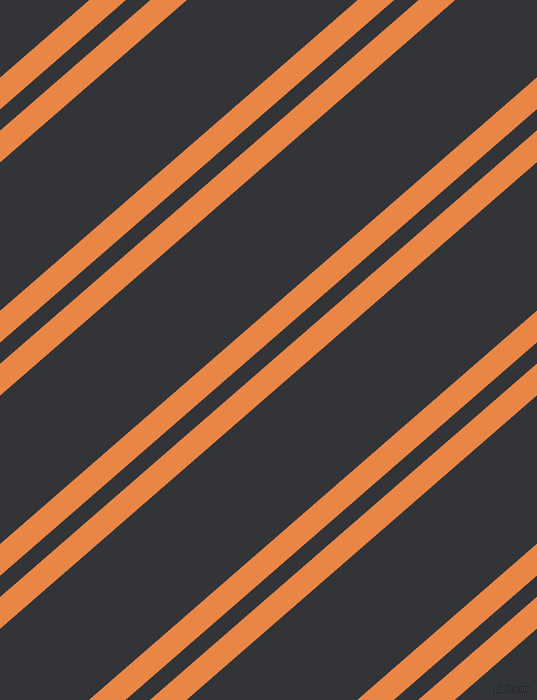 41 degree angle dual stripes lines, 24 pixel lines width, 16 and 112 pixel line spacing, Flamenco and Ebony Clay dual two line striped seamless tileable