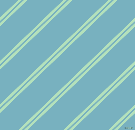 44 degree angle dual stripes lines, 10 pixel lines width, 6 and 103 pixel line spacing, Fringy Flower and Glacier dual two line striped seamless tileable