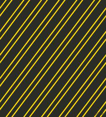 53 degree angle dual stripes lines, 4 pixel lines width, 12 and 29 pixel line spacing, Gold and Marshland dual two line striped seamless tileable