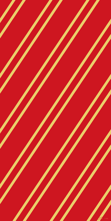 56 degree angles dual striped line, 9 pixel line width, 20 and 67 pixels line spacing, Golden Sand and Fire Engine Red dual two line striped seamless tileable