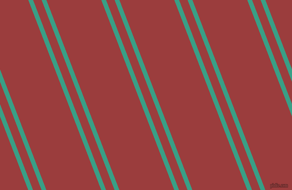111 degree angle dual stripes line, 9 pixel line width, 16 and 103 pixel line spacing, Gossamer and Mexican Red dual two line striped seamless tileable