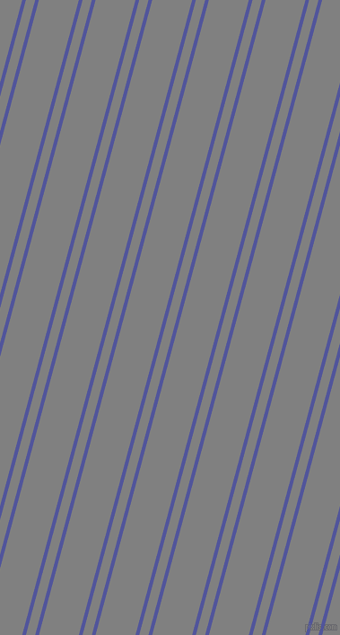 75 degree angle dual stripes line, 4 pixel line width, 10 and 43 pixel line spacing, Governor Bay and Grey dual two line striped seamless tileable