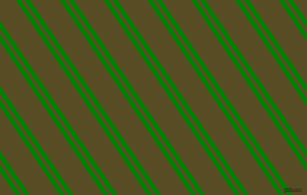 124 degree angle dual stripe line, 9 pixel line width, 6 and 50 pixel line spacing, Green and Bronze Olive dual two line striped seamless tileable
