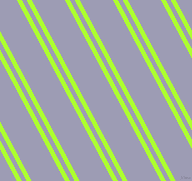 118 degree angles dual stripes line, 15 pixel line width, 14 and 98 pixels line spacing, Green Yellow and Logan dual two line striped seamless tileable