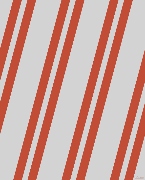 75 degree angles dual stripe line, 34 pixel line width, 22 and 99 pixels line spacing, Grenadier and Light Grey dual two line striped seamless tileable