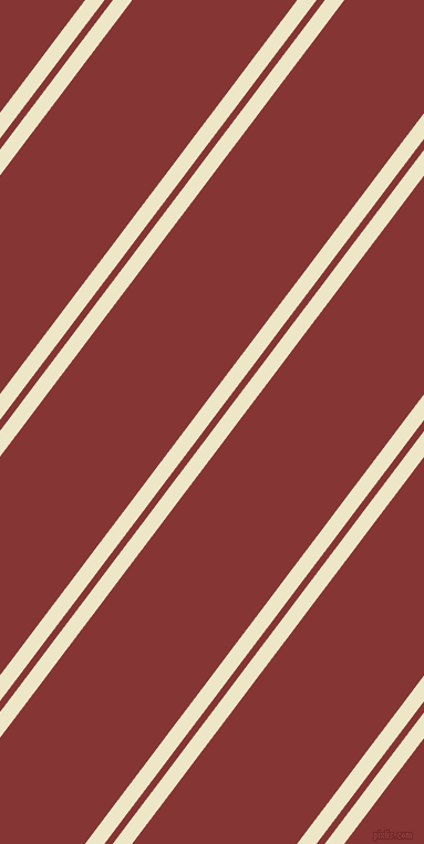 53 degree angle dual stripes line, 14 pixel line width, 6 and 119 pixel line spacing, Half And Half and Tall Poppy dual two line striped seamless tileable