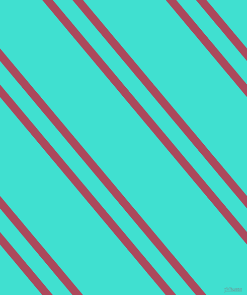 130 degree angles dual stripes line, 16 pixel line width, 30 and 126 pixels line spacing, Hippie Pink and Turquoise dual two line striped seamless tileable