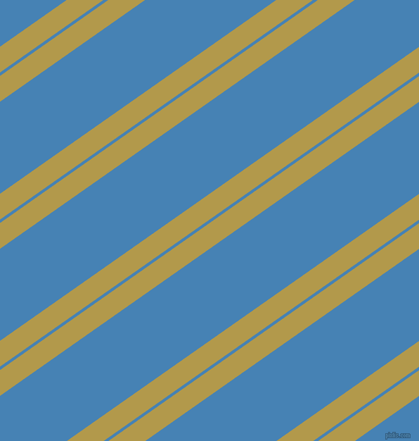 35 degree angle dual stripes line, 30 pixel line width, 4 and 107 pixel line spacing, Husk and Steel Blue dual two line striped seamless tileable