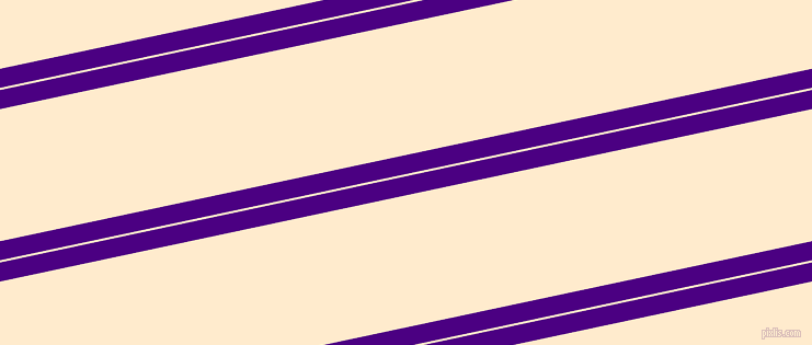 12 degree angle dual striped lines, 17 pixel lines width, 2 and 118 pixel line spacing, Indigo and Blanched Almond dual two line striped seamless tileable