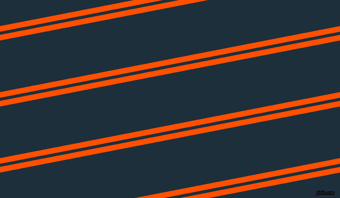 11 degree angle dual striped lines, 11 pixel lines width, 6 and 100 pixel line spacing, International Orange and Tangaroa dual two line striped seamless tileable