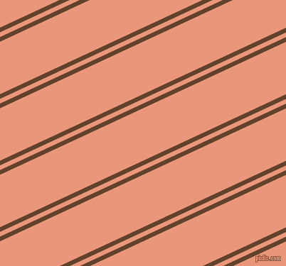 25 degree angle dual striped lines, 6 pixel lines width, 6 and 67 pixel line spacing, Irish Coffee and Dark Salmon dual two line striped seamless tileable