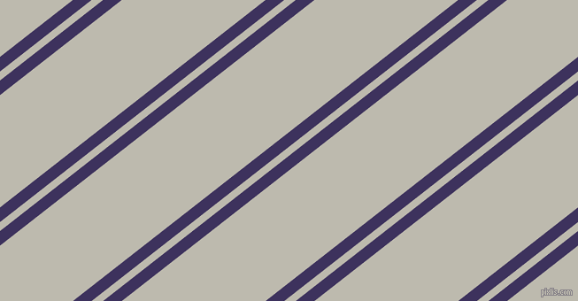 38 degree angles dual striped line, 13 pixel line width, 8 and 100 pixels line spacing, Jacarta and Grey Nickel dual two line striped seamless tileable