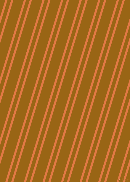 73 degree angles dual stripe lines, 7 pixel lines width, 12 and 34 pixels line spacing, Jaffa and Golden Brown dual two line striped seamless tileable