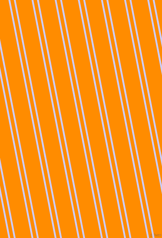 101 degree angles dual stripe line, 6 pixel line width, 12 and 53 pixels line spacing, Lavender Blue and Dark Orange dual two line striped seamless tileable